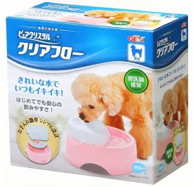 10% OFF: GEX Pure Crystal Clear Flow Drinking Fountain For Dogs 950ml