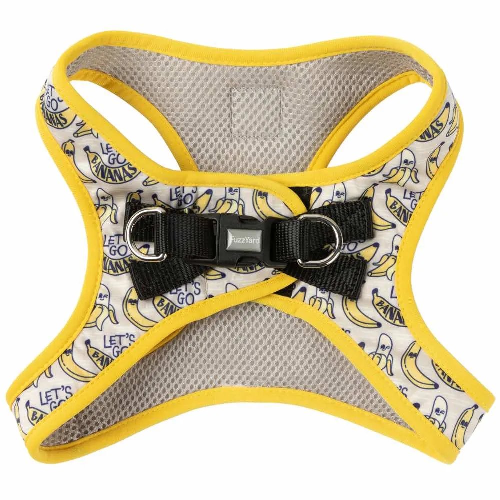 15% OFF 'M': FuzzYard Step-In Dog Harness (Go Bananas)