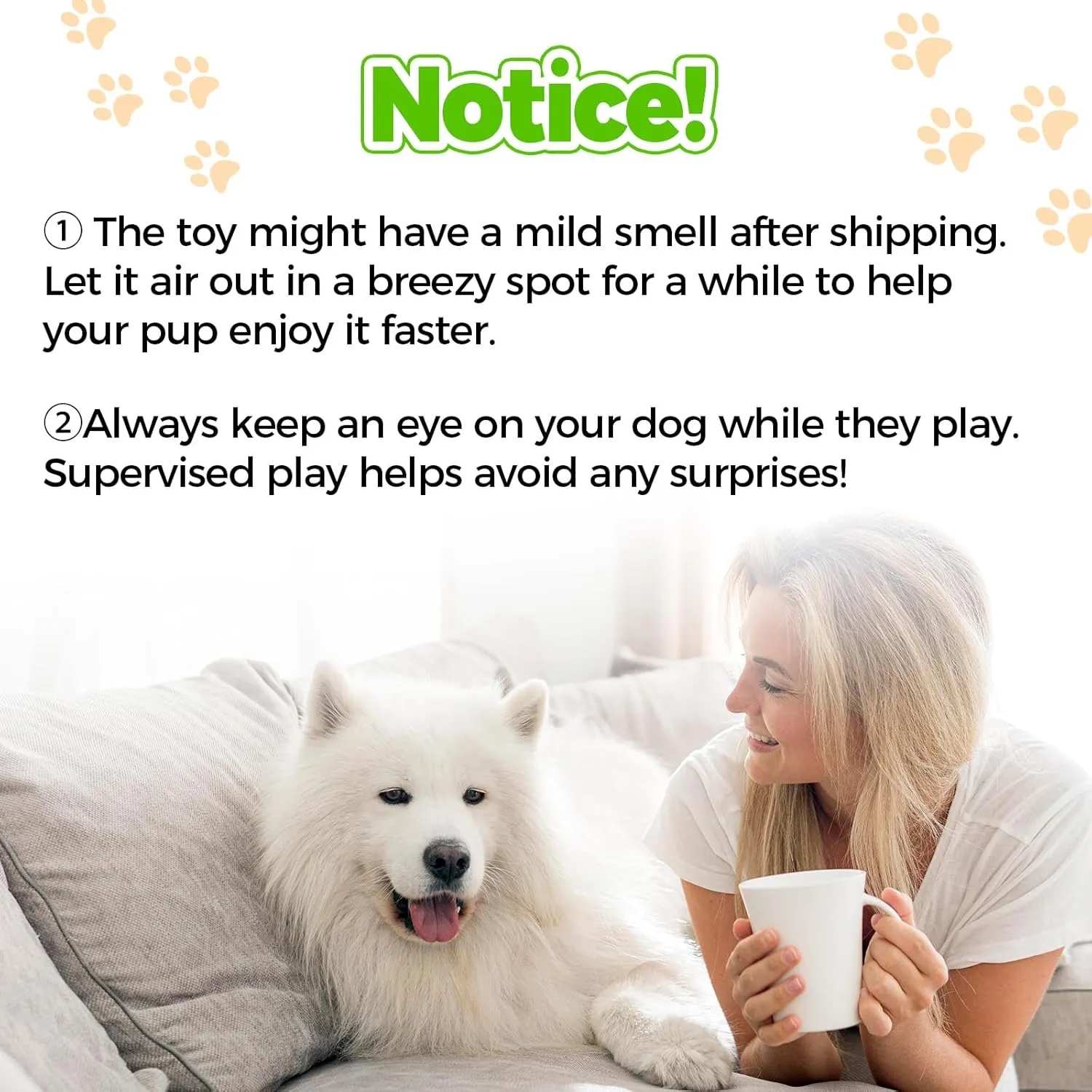 2 Pack 20 Inch Dog Rope Toy for Aggressive Chewers, Heavy Duty Chew Toys for Teeth Cleaning, Cotton Rope Dog Tug Toy for Medium to Large Breed