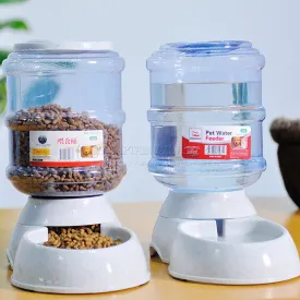 3.5L Large Dogs Automatic Feeder Pet Dog Cat Water Drinker Dispenser Bowl Drinking Fountain