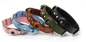 AirTag Leather Collar - Style C