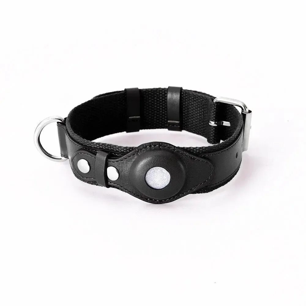 AirTag Leather Collar - Style C
