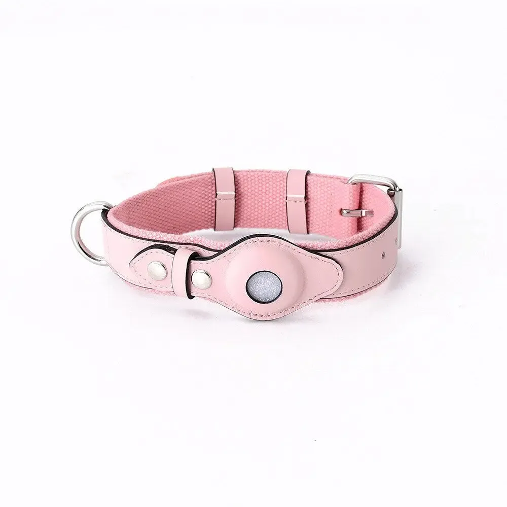 AirTag Leather Collar - Style C