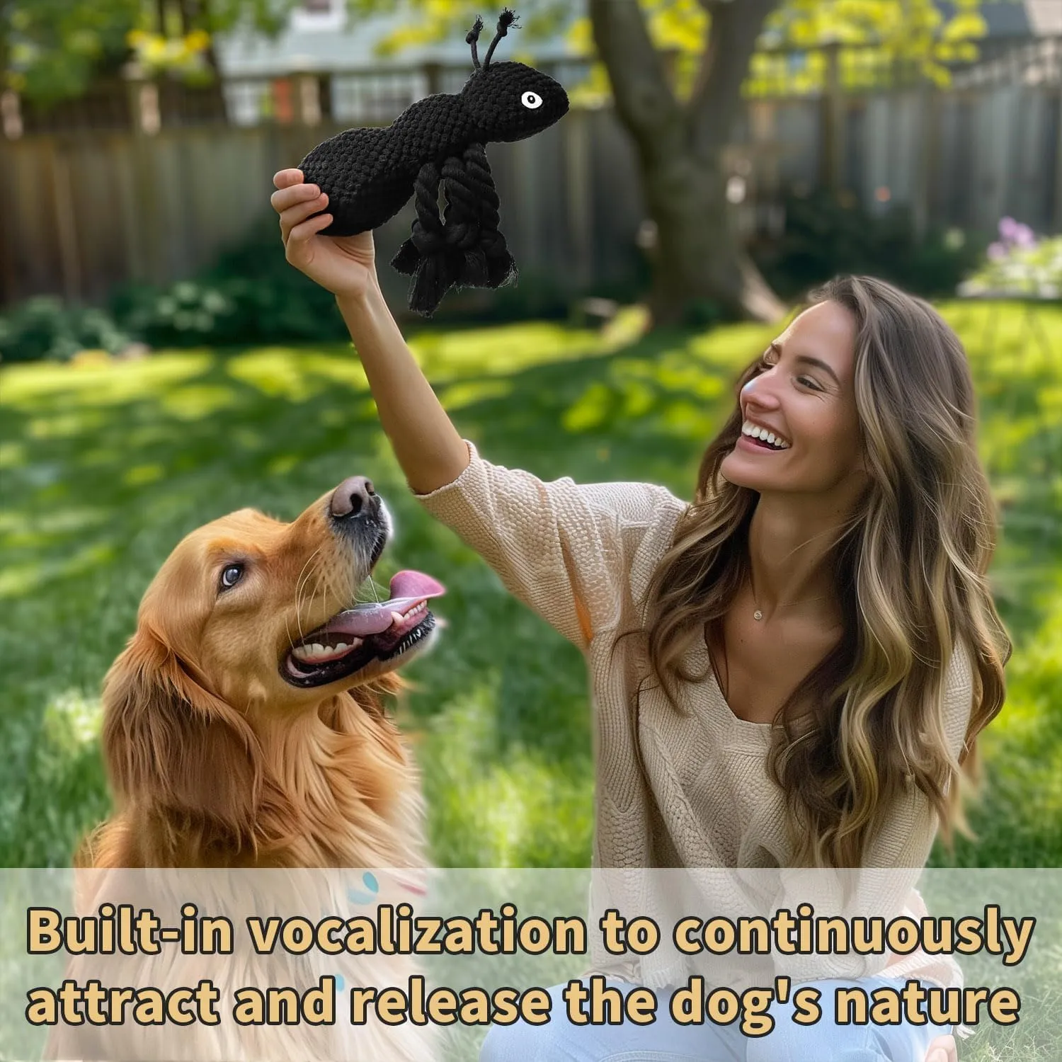 ant Plush Dog Toys Which Puppy Stuffing and Ant ScreamBoring Interactive for Separation Anxiety Suitable for Small and Medium Dogs to Chew and Play