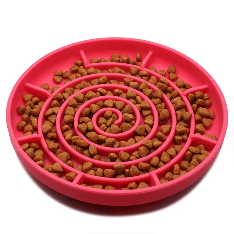 Anti-Slip Slow Feeder Bowl for Small Dogs and Cats