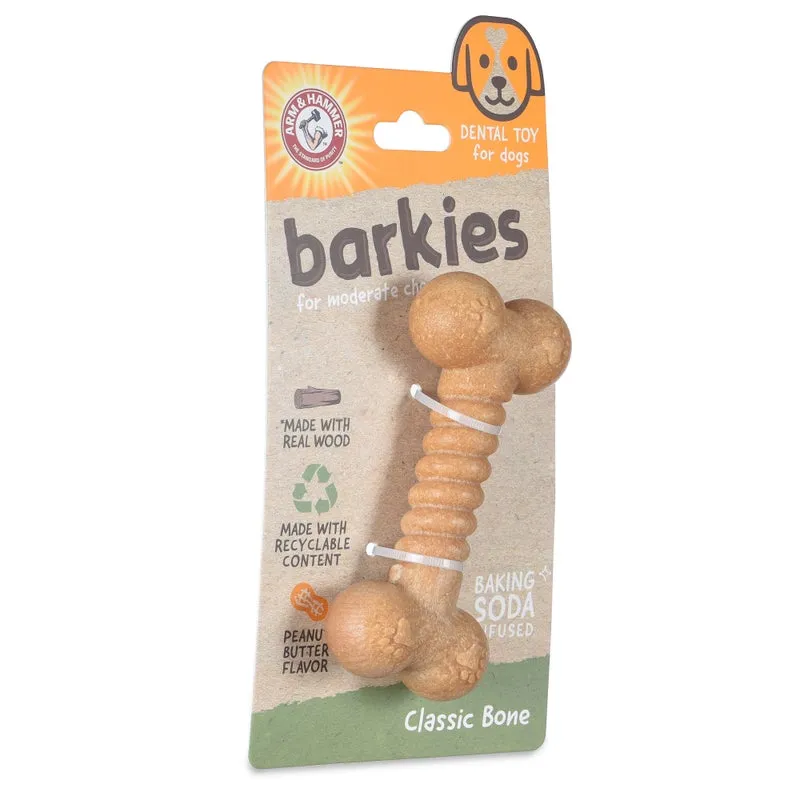 Arm & Hammer: Barkies 5" PP   Pine Saw Dust Classic Bone Dental Toy