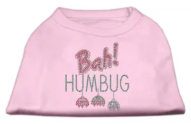 Bah Humbug Rhinestone Dog Shirt Light Pink XXXL (20)