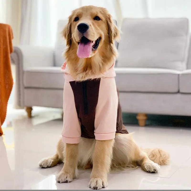 Big dog clothes spring and autumn thin section golden retriever Labrador Samoyed anti-hair loss medium-sized dog large dog autumn and winter clothes