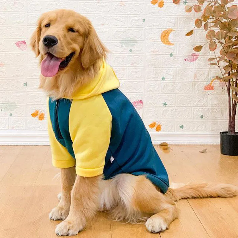 Big dog clothes spring and autumn thin section golden retriever Labrador Samoyed anti-hair loss medium-sized dog large dog autumn and winter clothes