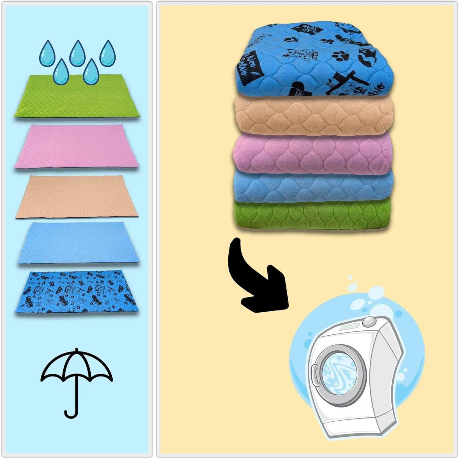 Cage Liner for Guinea Pig and Rabbit - 47.2 x 23.6 Inches (Midwest) with a Removal Fleece Tunnel Blanket - Perfect Bedding for Indoor Cages and C&C - Absorbent Waterproof - Peach