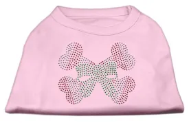 Candy Cane Crossbones Rhinestone Shirt Light Pink XS (8)