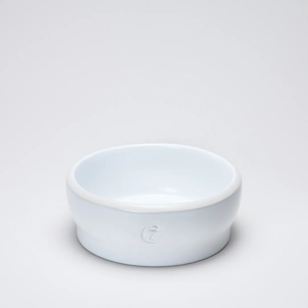 Cloud7 Jamie Dog Food and Water Bowl, White