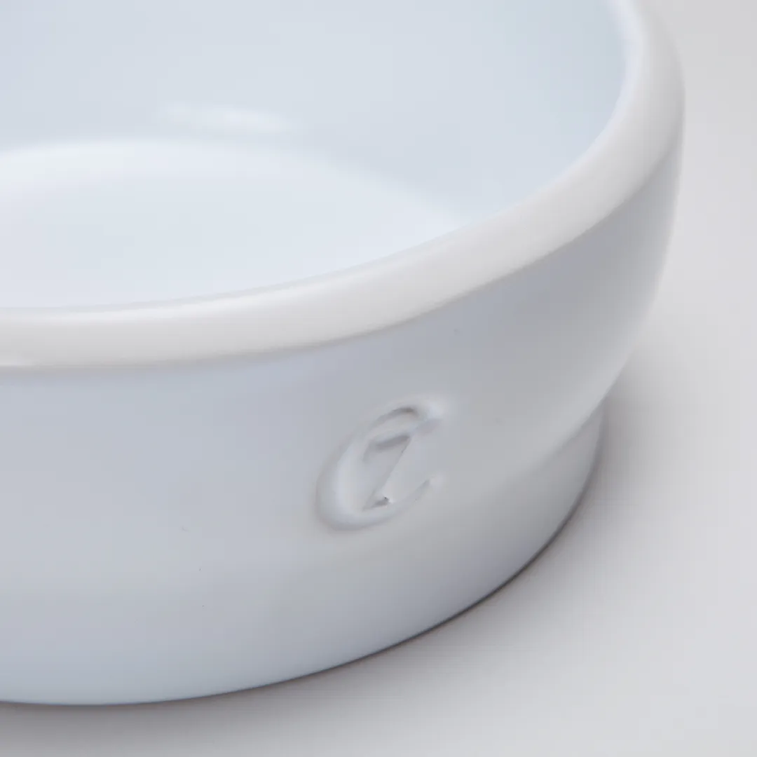 Cloud7 Jamie Dog Food and Water Bowl, White
