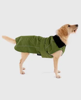 Dog Dryrobe in Forest Green & Black