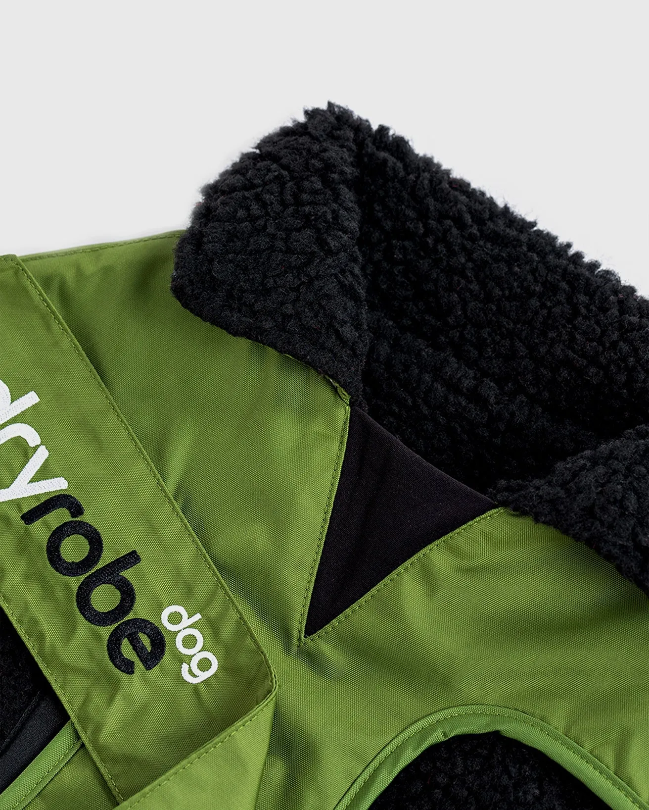 Dog Dryrobe in Forest Green & Black
