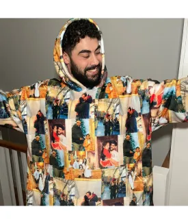 Dog Photo Collage Hoodie Blanket