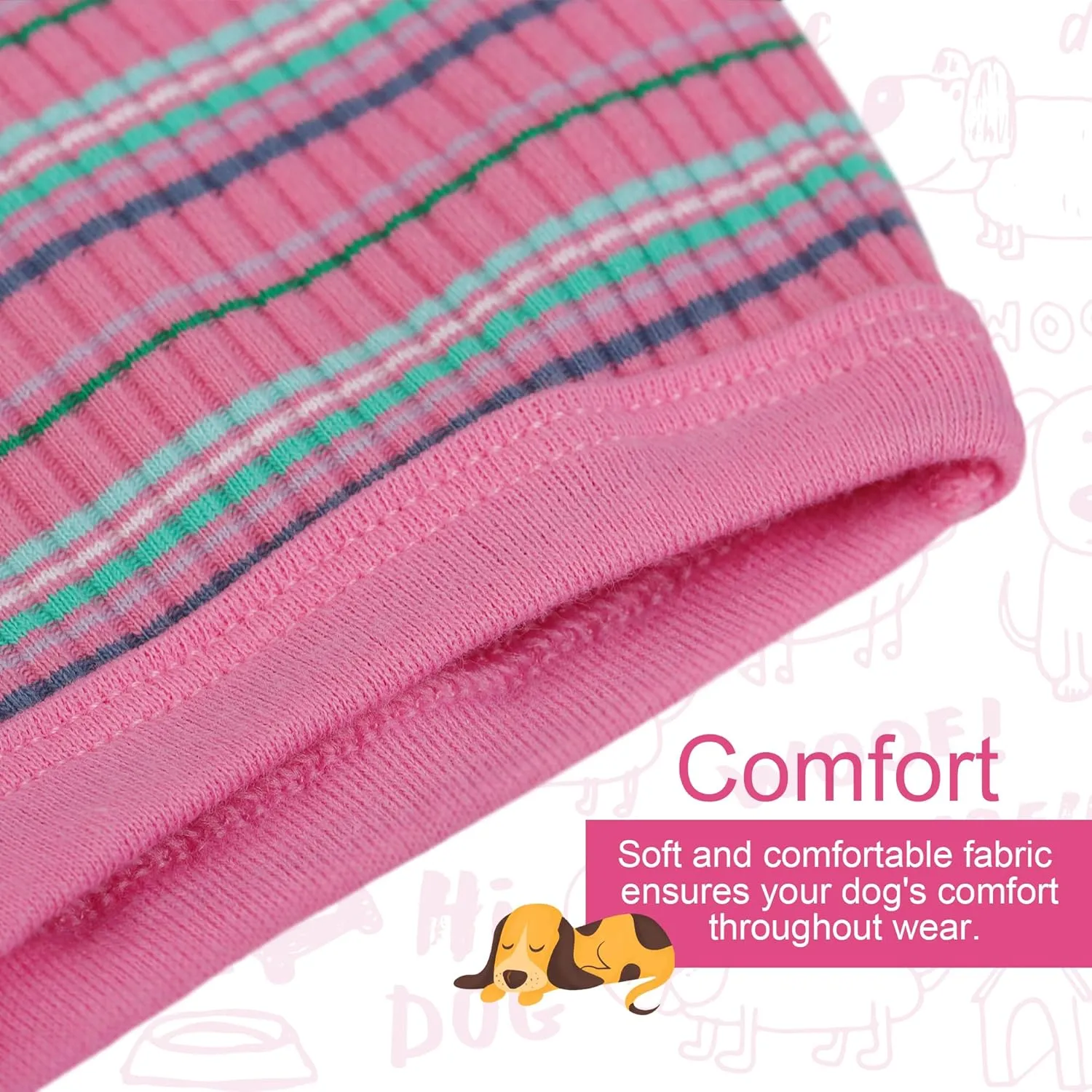 Elevate Your Pet's Comfort and Fashion: Premium 100% Cotton Rib Dog Shirt Vest for Small Breeds Like Chihuahuas, Yorkies, and Puppies .Year-Round Style with Tank-Style Puppy Attire Pink Medium