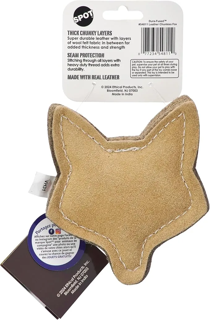 Ethical Pet Dura-Fused Leather Chunky Fox
