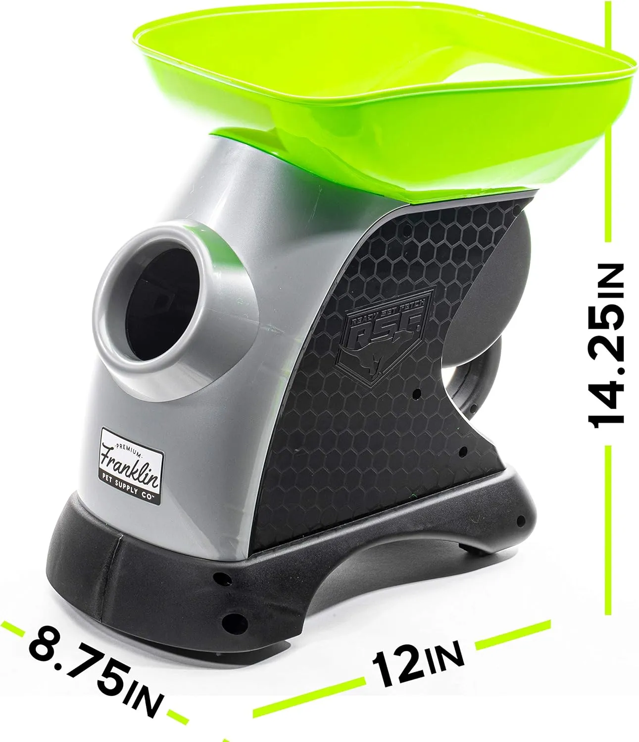 Franklin Pet Supply Co. Ready Set Fetch Automatic Tennis Ball Launcher Dog Toy - Authentic Tennis Ball Thrower - Interactive Toy