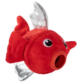 Fringe Plush & Rubber Fish Dog Toy