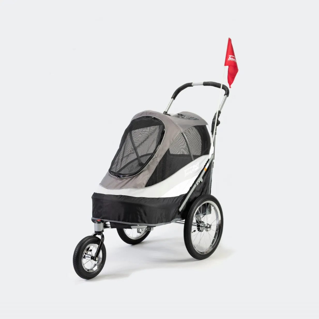 InnoPet Sporty Dog Trailer Deluxe - Black/Silver