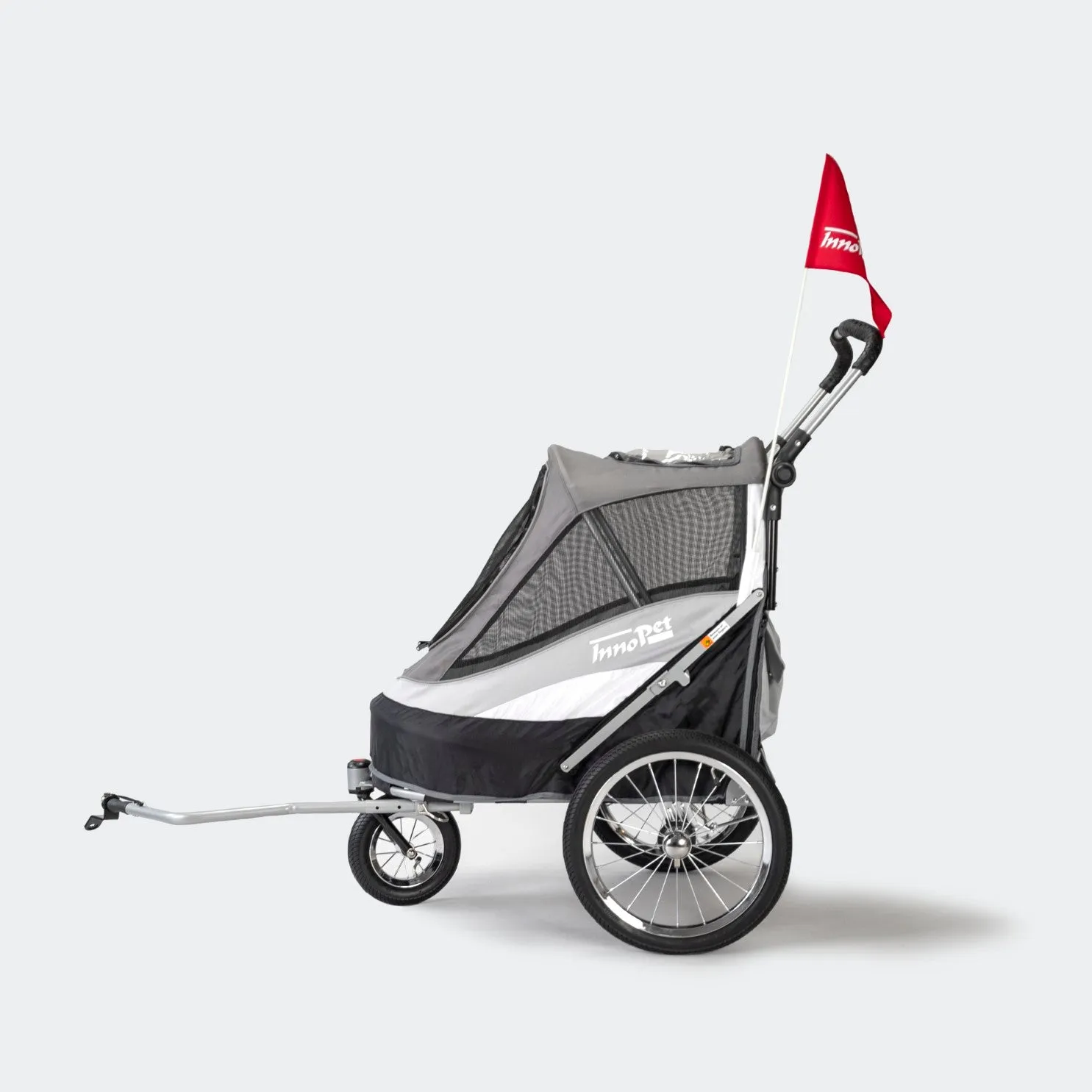 InnoPet Sporty Dog Trailer Deluxe - Black/Silver