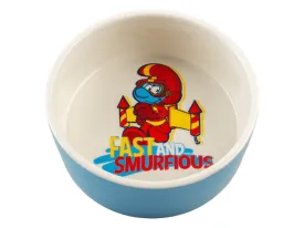 Jeptpack Smurf feeding bowl 500ml - 15x15x6cm white/blue