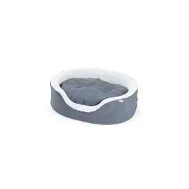 Kazoo Manhattan Dog Bed Grey & White