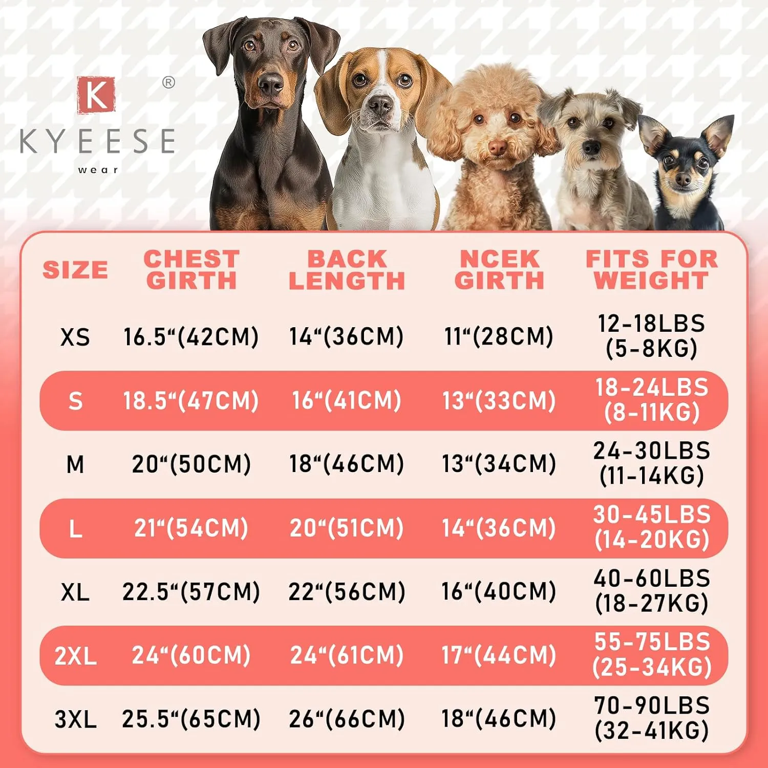 KYEESE Warm Dog Pullover for Comfy Medium Dogs - Grey, XL with Reflective Yarn