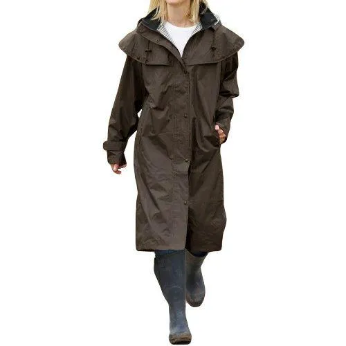 Ladies Isla Full Length Waterproof Riding Cape Rain Coat