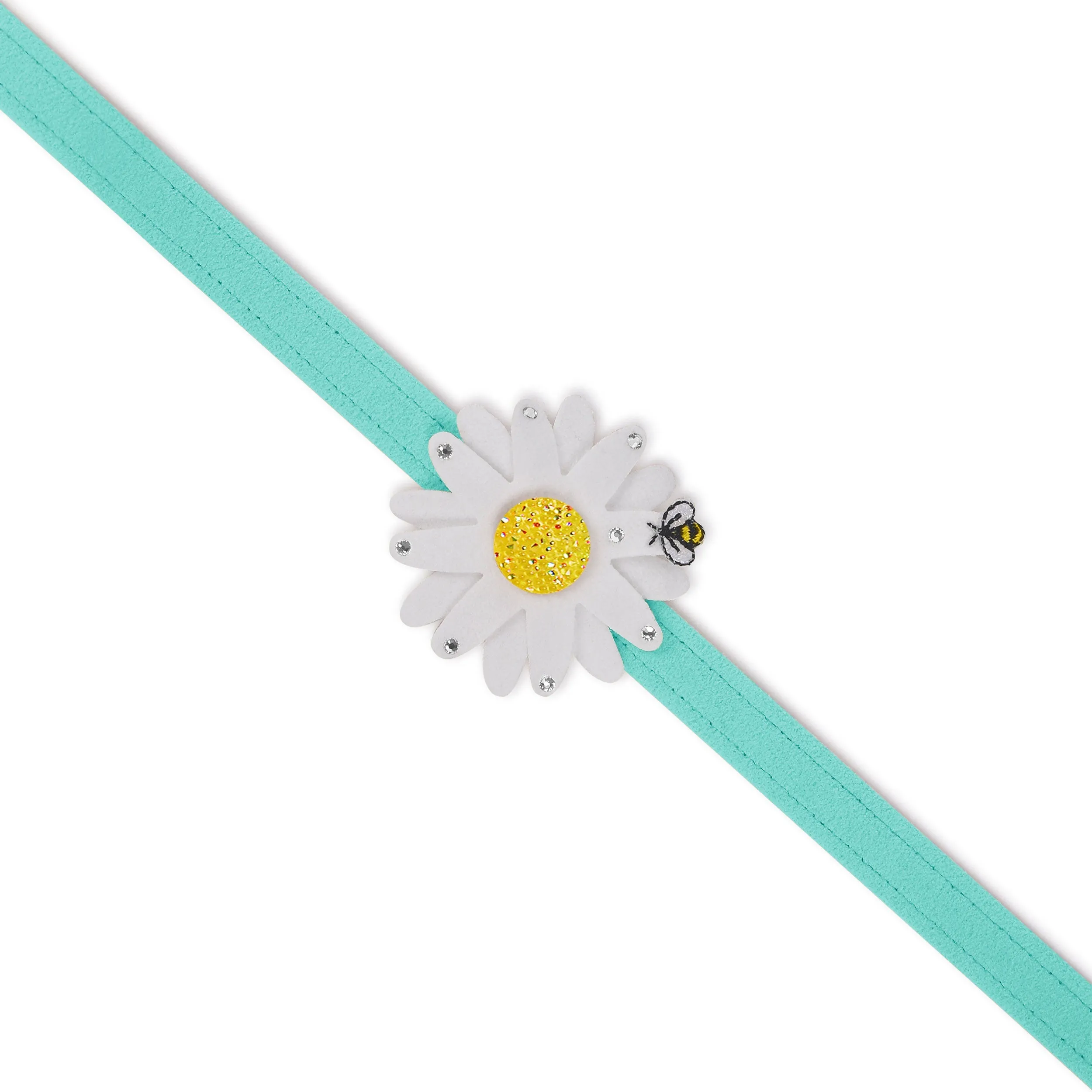 Large Daisy with AB Crystal Stellar Center Leash