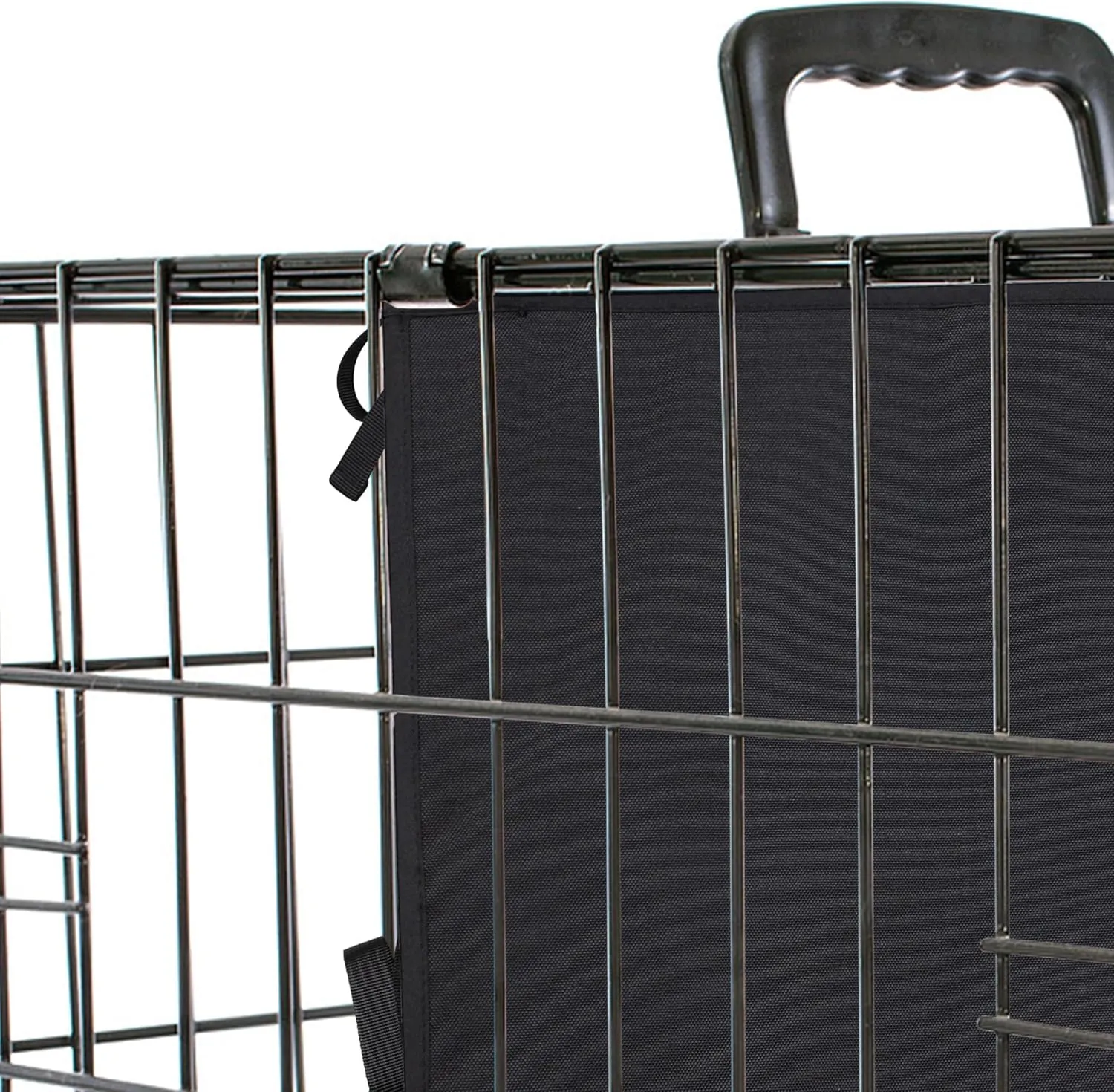 Leekalos Soft Dog Crate Divider Panel (Divider Only, Without Crate), Warm Thick Dog Kennel Divider with Ties, Dog Crates Accessories for Puppy Crate Training, Black, 24" H x 22.4W