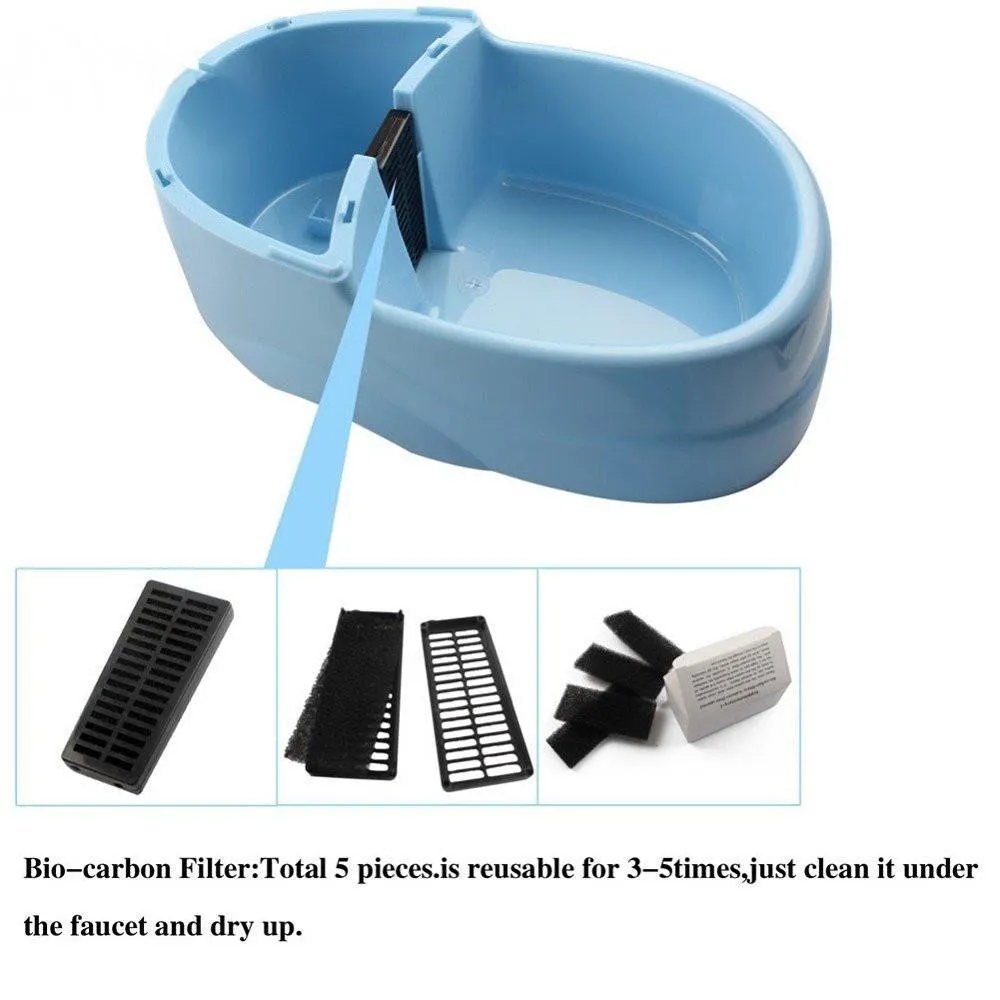 LightningStore 2.5 Liter Pet Dog Cat Animal Feeder Fountain Bowl - Automatic Water Dispenser - Excellent for Your Pets