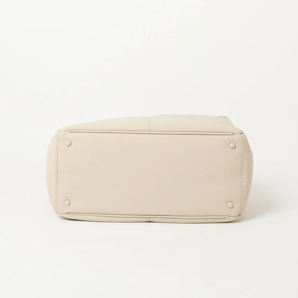 lightweight beige dog carrier