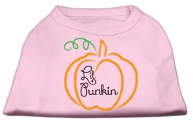 Lil Punkin Screen Print Dog Shirt Light Pink Lg (14)