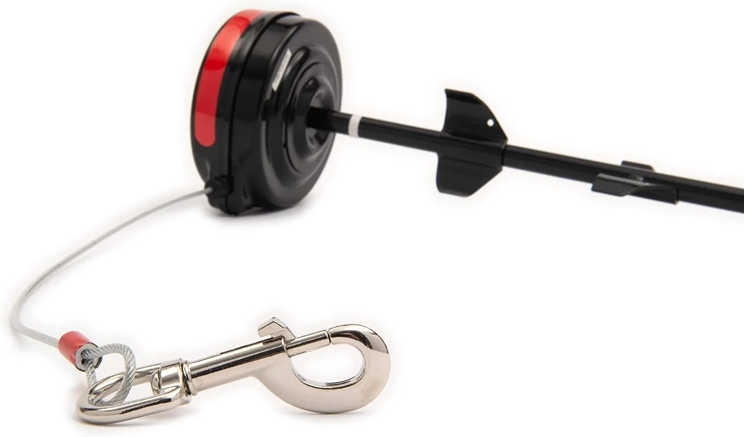 Lixit Bracket Mount and Stake Retractable Leash Tie Outs for Dogs (Stake, Large)