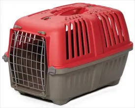 Midwest Spree Hard-Sided Travel Cat and Dog Kennel Carrier - Red - 19" X 12.7" X 12.7" Inches