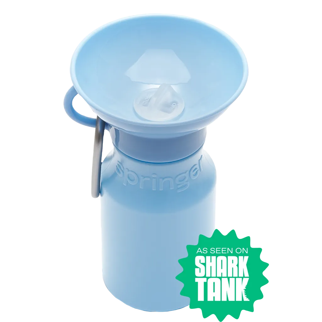 Mini Dog Travel Bottle 15oz - Sky Blue