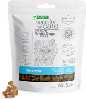 Nature's Protection Superior Care White Dogs Endurance Treats with Insects & Rice for Adult All Breeds Dogs 5.29 oz