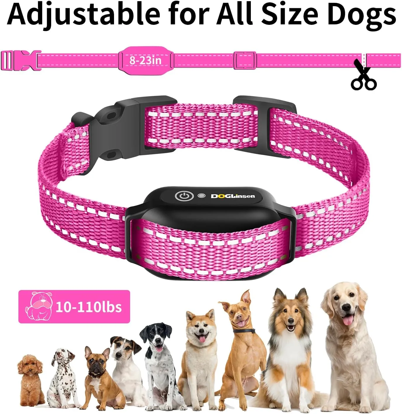 No Shock Dog Training Collar with Remote 3300ft Range, Vibrating Dog Collar, Vibration Collar for Small Medium Large Dogs, 9 Style Tones and Vibration Collar