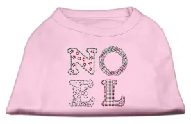 Noel Rhinestone Dog Shirt Light Pink XL (16)