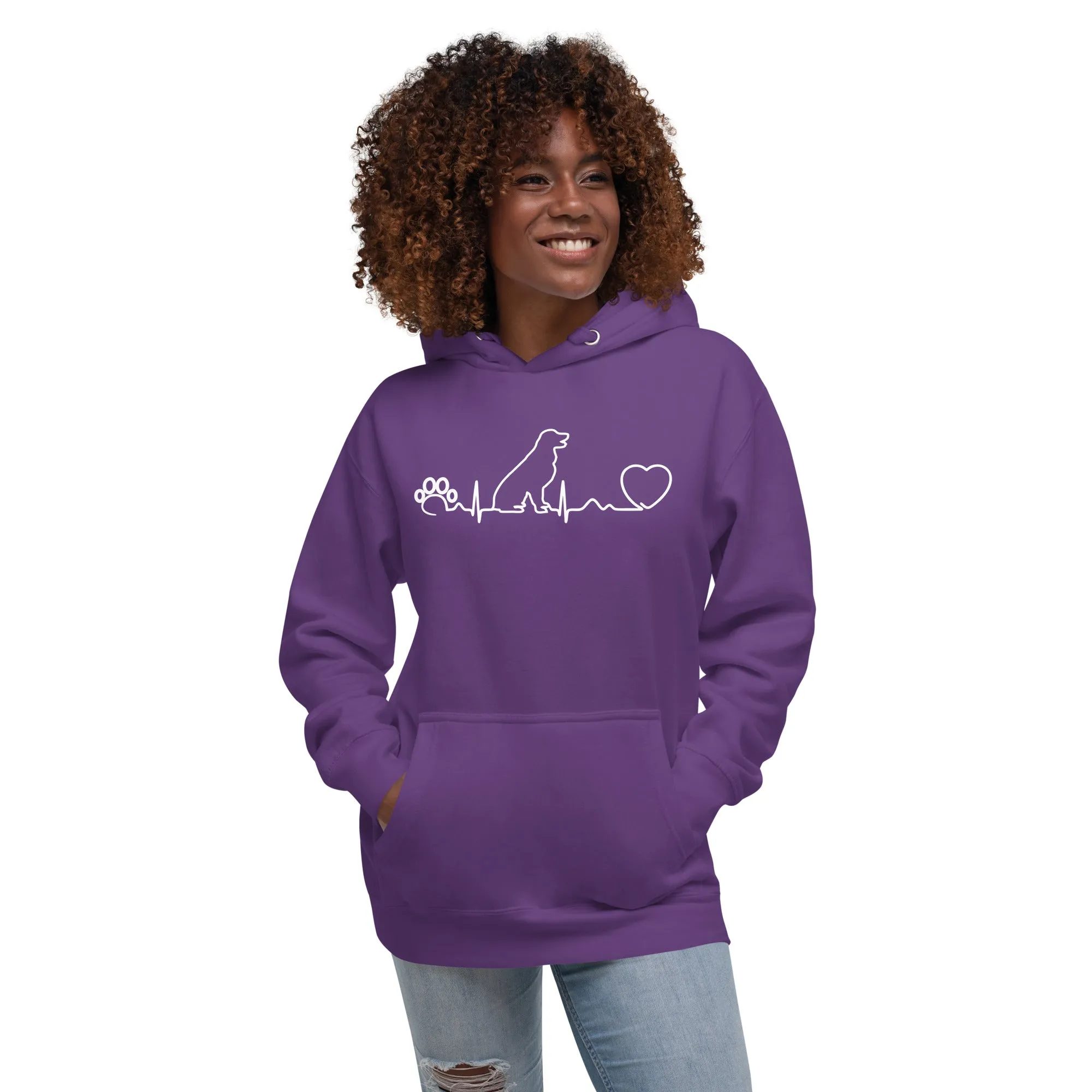 NOMV Dog Heartbeat Women’s Premium Hoodie