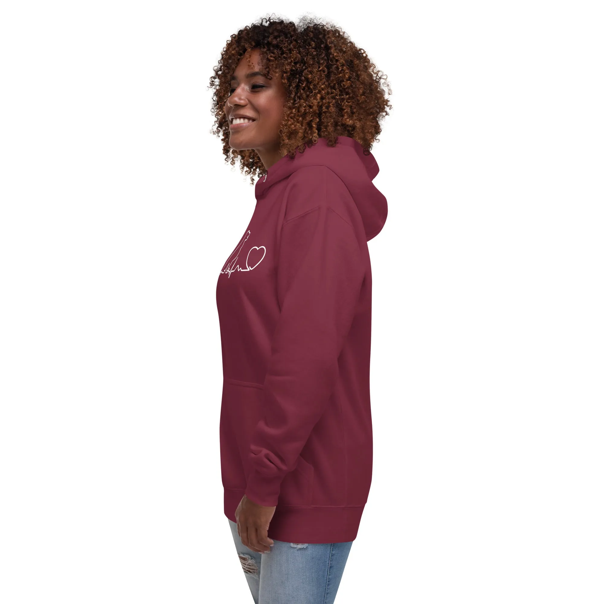 NOMV Dog Heartbeat Women’s Premium Hoodie