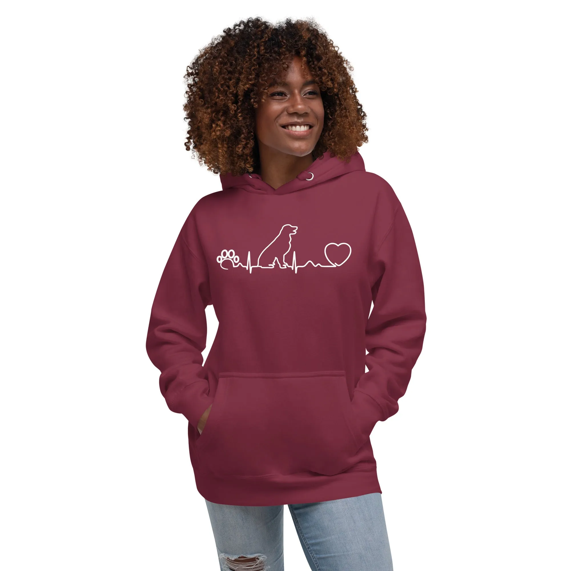 NOMV Dog Heartbeat Women’s Premium Hoodie