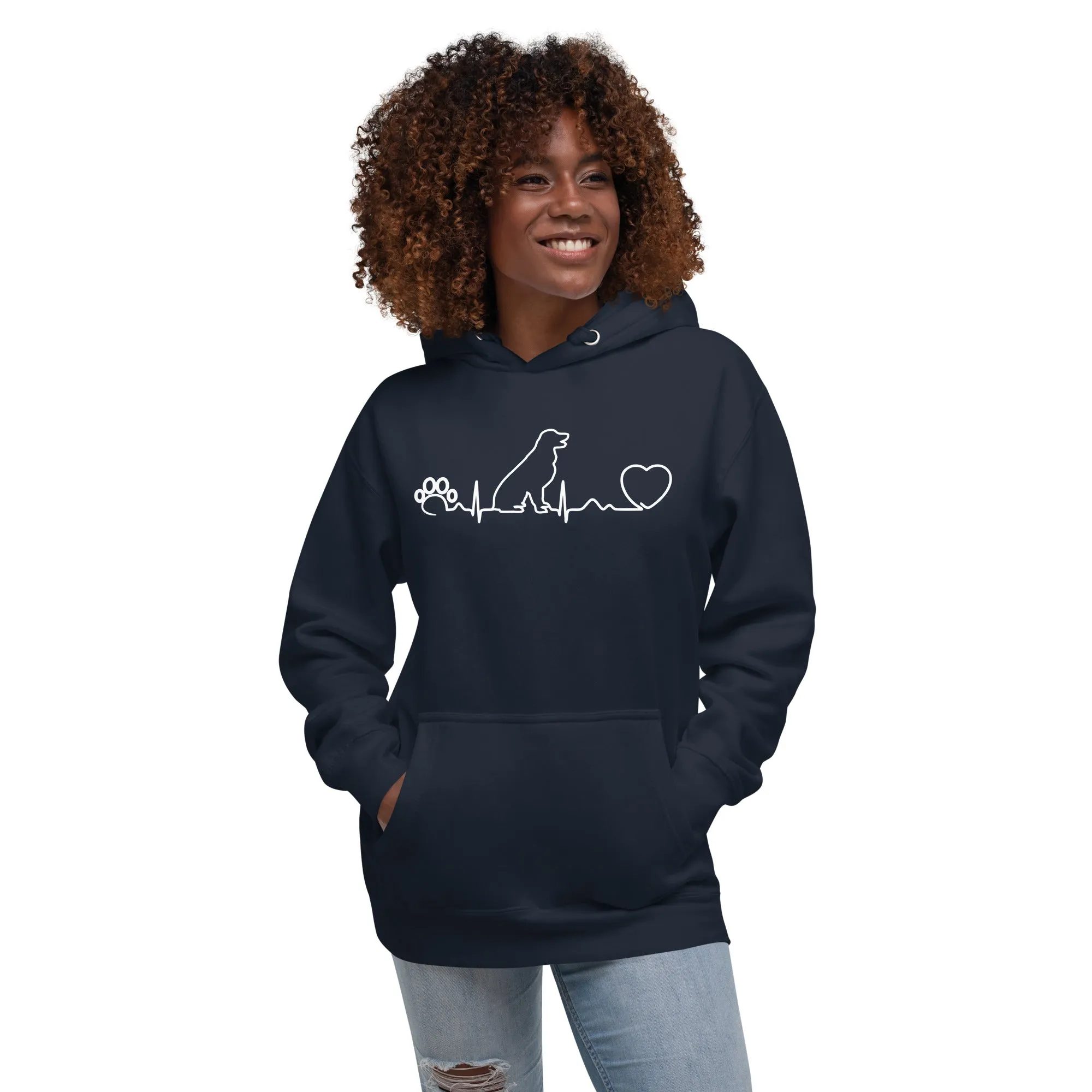 NOMV Dog Heartbeat Women’s Premium Hoodie