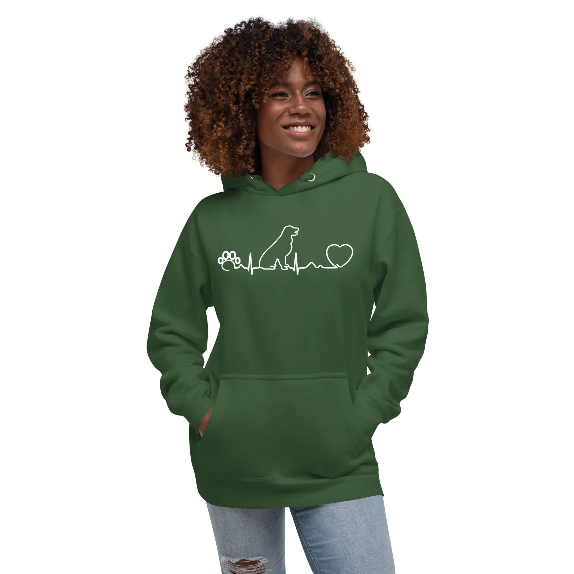 NOMV Dog Heartbeat Women’s Premium Hoodie