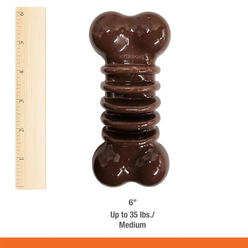 Nylabone Chill & Chew Medley Flavor Flexi Dog Chew Toy, Medium/Wolf