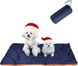 Outdoor Dog Mat, Portable, Waterproof, Washable, Large Size Roll Up Travel Camping Pet Bed (Large)
