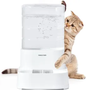 PAWGETHER Gravity Automatic Pet Water Dispenser with 1 Filter for Cats and Small Dogs 1 Gallon/3.5L Auto Pet Waterer Dog Water Dispenser, Easy to Fill