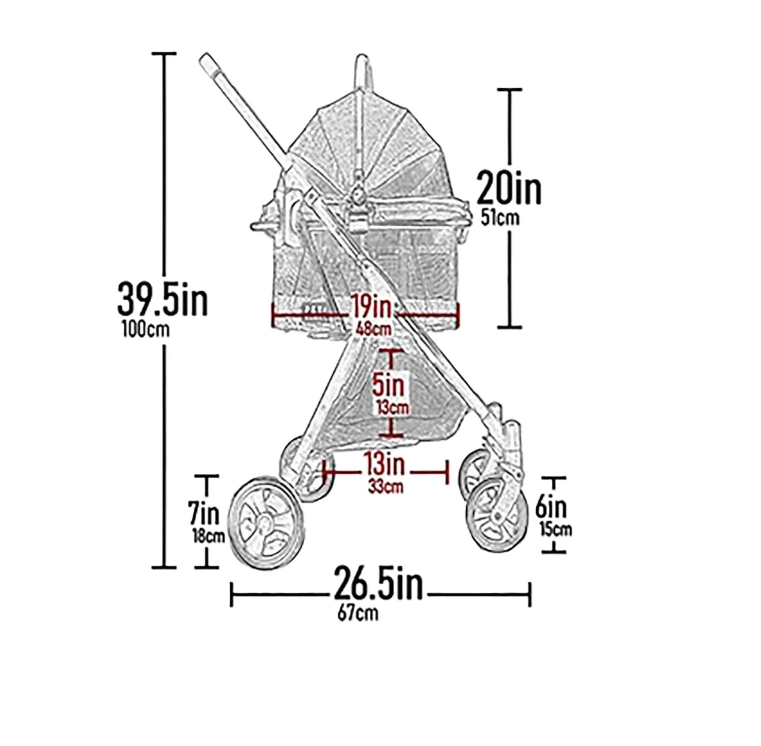 Pet Gear, A Vermont Family Owned Company Since 1936, 3-in-1 Travel System, View 360 Stroller Converts to Carrier and Booster Seat with Easy Click N Go Technology, for Small Dogs & Cats, 4 Colors
